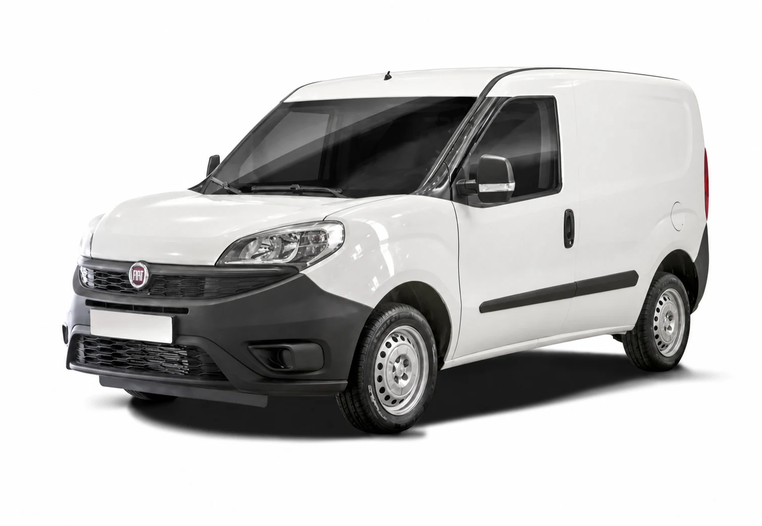 Fiat Doblò utilitaire blanc, vue avant