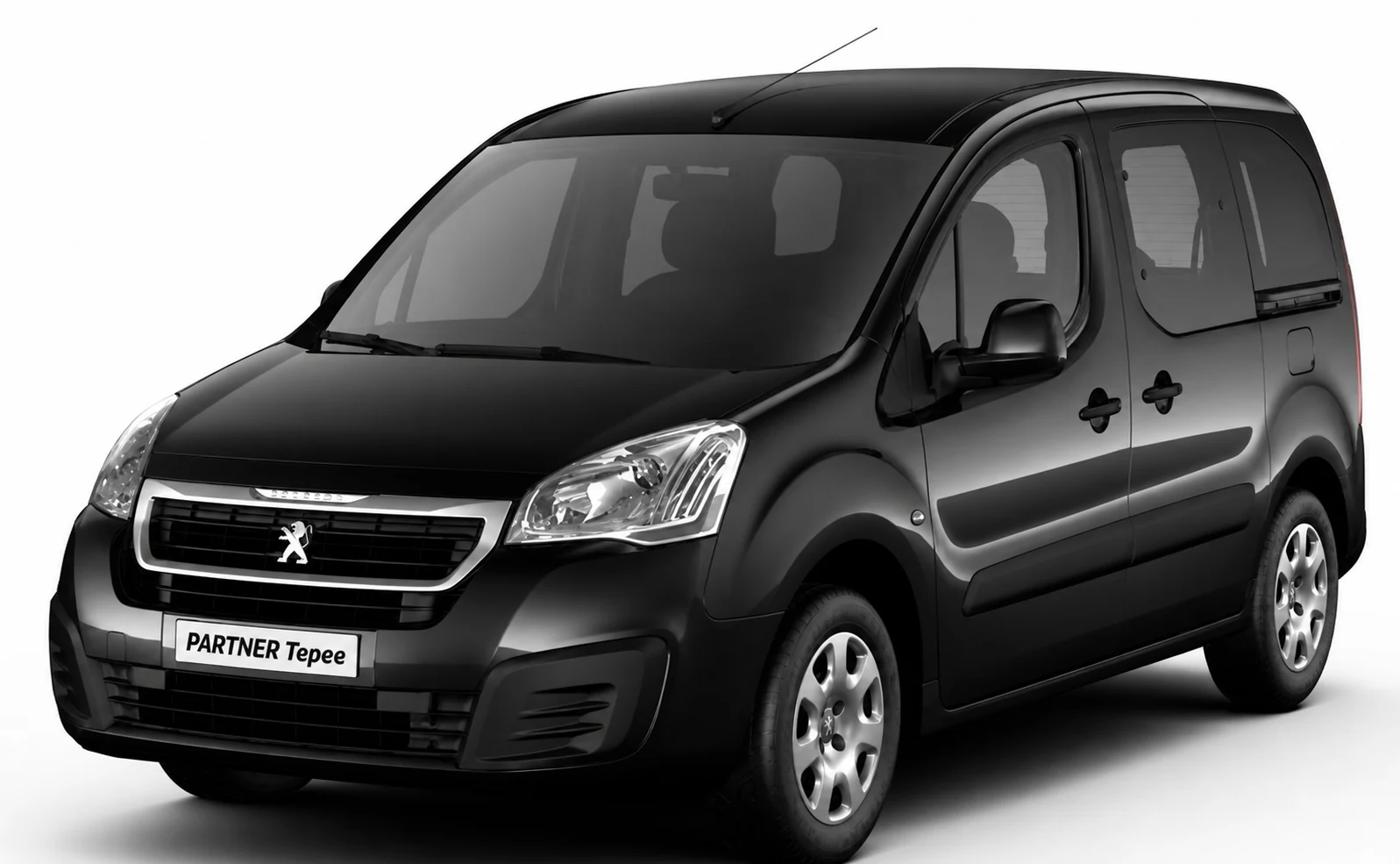 Peugeot Partner Tepee noir, vue avant
